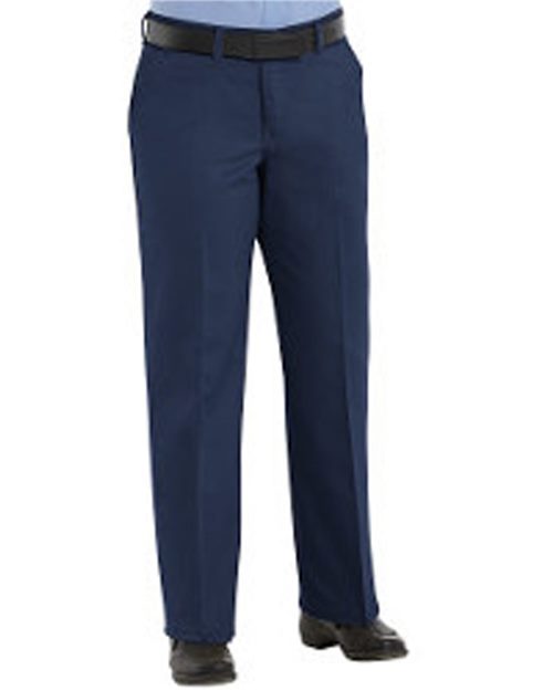 Red Kap Women's Plain Front Cotton Pants - PC45 - EMBROIDERED