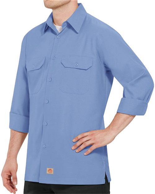 Red Kap Men's Tall Ripstop Long Sleeve Shirt - SY50T - EMBROIDERED