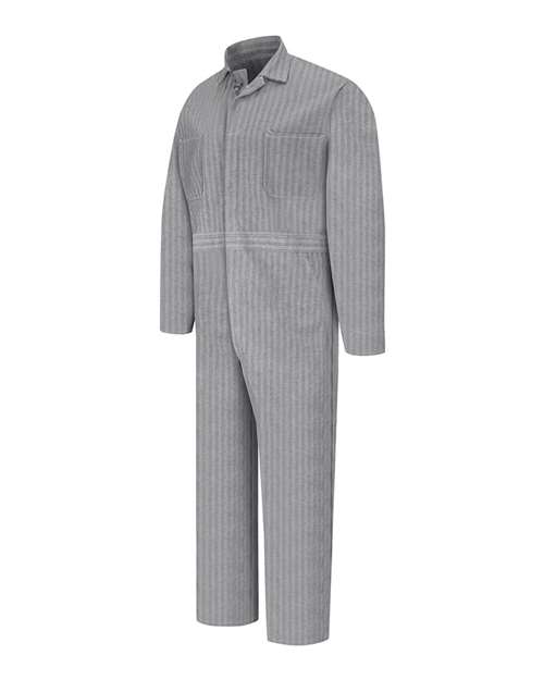 Red Kap Men's Button-Front Cotton Coverall - CC16 - EMBROIDERED