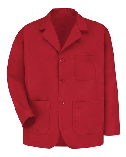 Red Kap Unisex Lapel Counter Coat - KP10 - EMBROIDERED