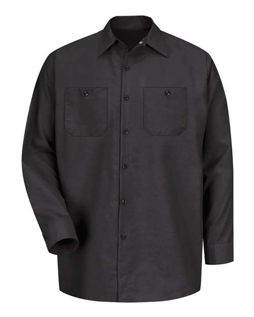 Red Kap Men's Tall Industrial Long Sleeve Work Shirt - SP14T - EMBROIDERED
