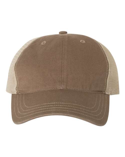 Richardson Garment-Washed Trucker Cap - 111 - EMBROIDERED