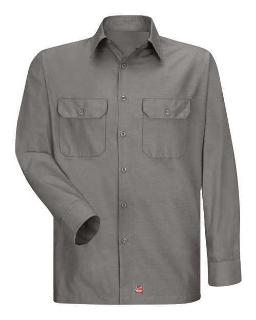 Red Kap Men's Tall Ripstop Long Sleeve Shirt - SY50T - EMBROIDERED