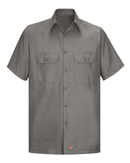 Red Kap Men's Tall Ripstop Short Sleeve Work Shirt - SY60T - EMBROIDERED