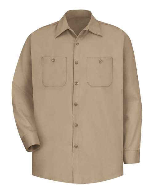 Red Kap Men's Tall Cotton Uniform Shirt - SC30T - EMBROIDERED