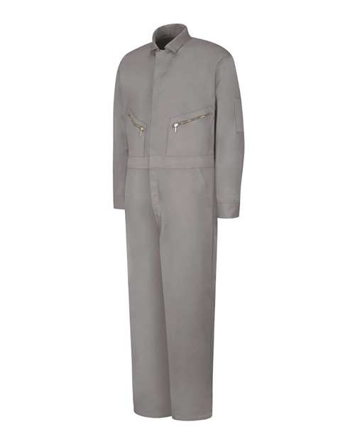 Red Kap Men's Zip-Front Cotton Coverall - CC18 - EMBROIDERED