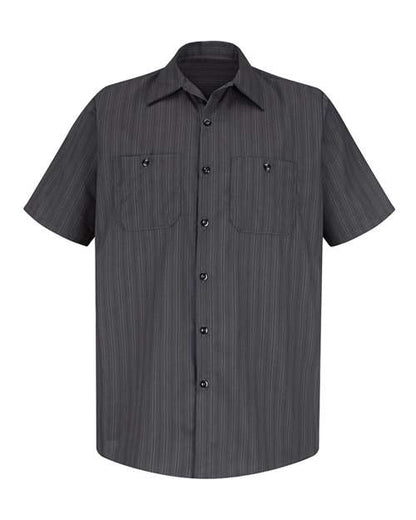 Red Kap Men's Premium Short Sleeve Work Shirt - SP20 - EMBROIDERED