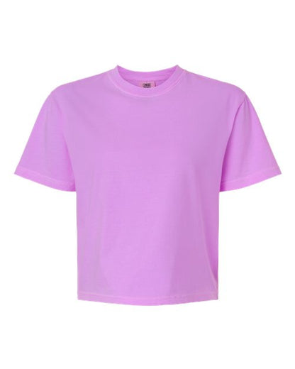 Comfort Colors Women's Garment-Dyed Heavyweight Boxy T-Shirt - 3023CL - EMBROIDERED