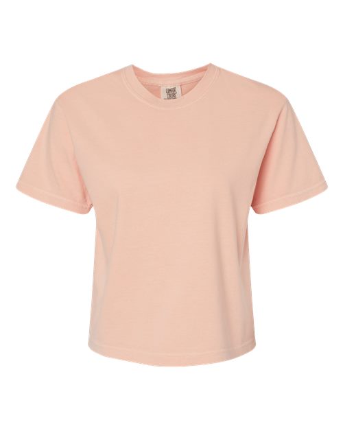 Comfort Colors Women's Garment-Dyed Heavyweight Boxy T-Shirt - 3023CL - EMBROIDERED