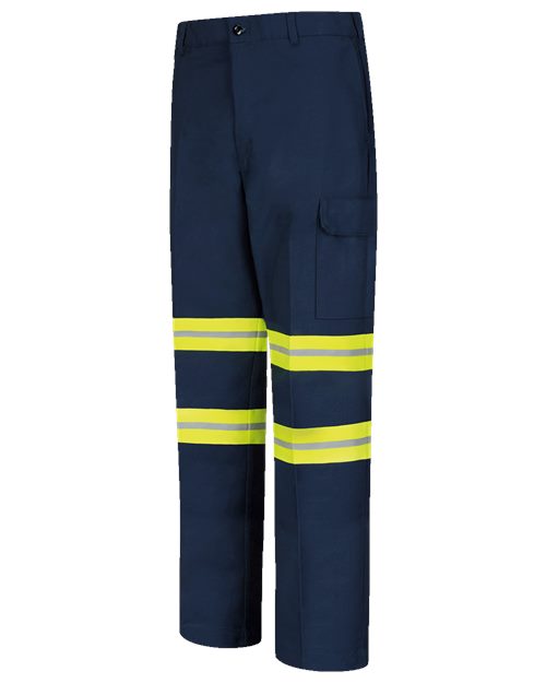 Red Kap Men's Enhanced Visibility Industrial Cargo Pants - PT88E - EMBROIDERED