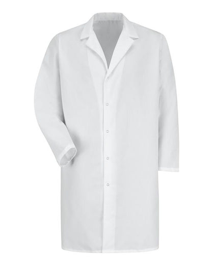 Red Kap Unisex Lab Coat with Gripper - KP38 - EMBROIDERED