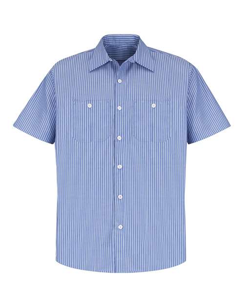 Red Kap Men's Tall Premium Short Sleeve Work Shirt - SP20T - EMBROIDERED