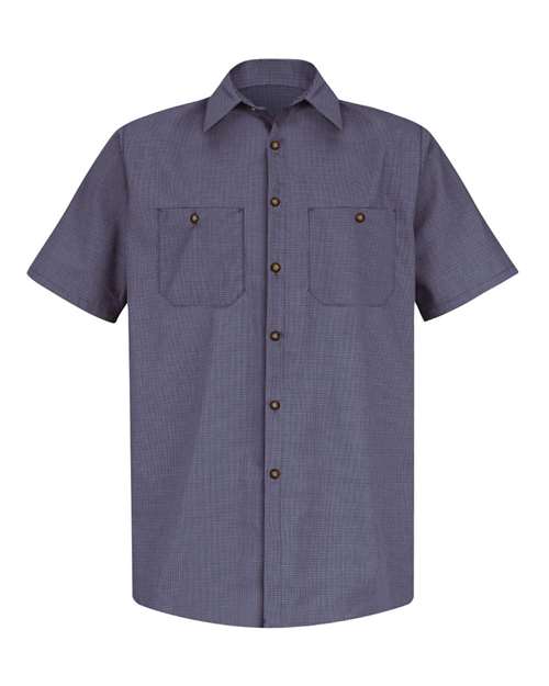 Red Kap Men's Tall Premium Short Sleeve Work Shirt - SP20T - EMBROIDERED