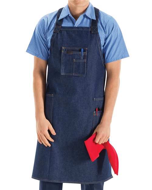 Red Kap Shop Apron - TD20 - EMBROIDERED