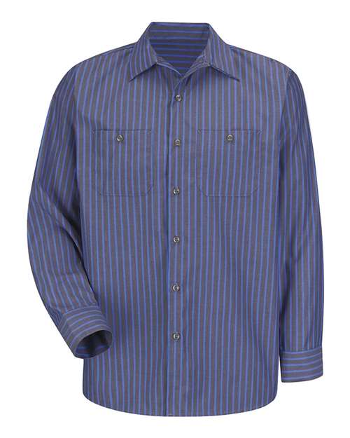Red Kap Men's Tall Industrial Long Sleeve Work Shirt - SP14T - EMBROIDERED