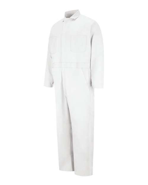 Red Kap Men's Tall Button-Front Cotton Coverall - CC16T - EMBROIDERED