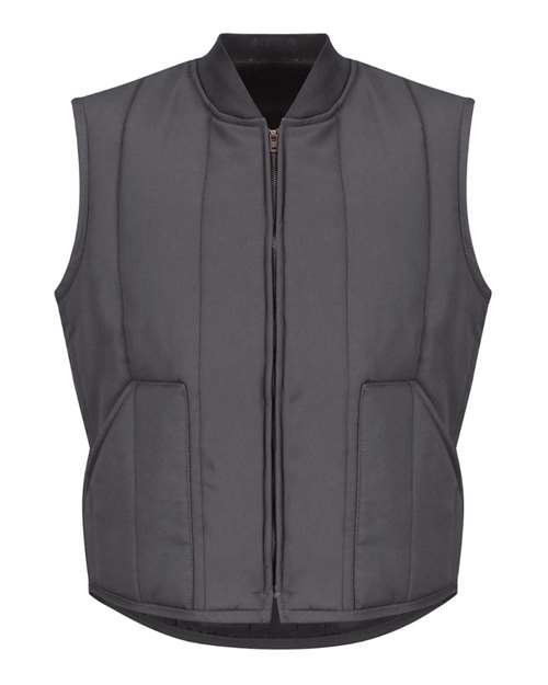 Red Kap Men's Tall Quilted Vest - VT22T - EMBROIDERED