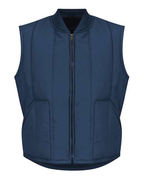 Red Kap Men's Tall Quilted Vest - VT22T - EMBROIDERED