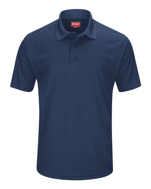 Red Kap Men's Short Sleeve Performance Knit Pocketless Core Polo - SK96 - EMBROIDERED