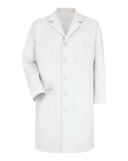 Red Kap Unisex Extended Sizes Button Front Lab Coat - KP14EXT - EMBROIDERED
