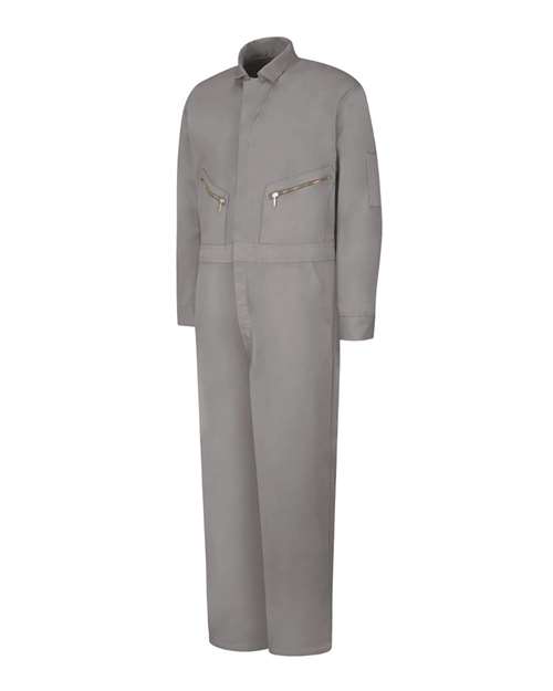 Red Kap Men's Tall Zip-Front Cotton Coverall - CC18T - EMBROIDERED