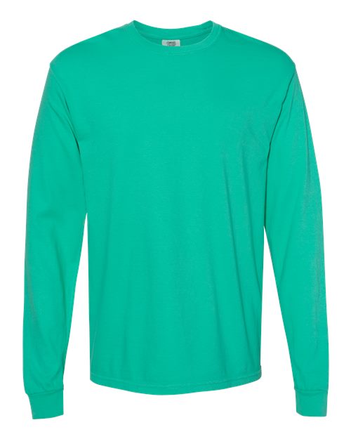 Comfort Colors Unisex Garment-Dyed Heavyweight Long Sleeve T-Shirt - 6014 - EMBROIDERED