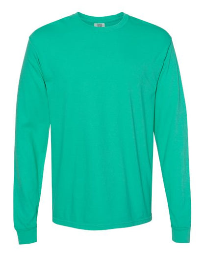 Comfort Colors Unisex Garment-Dyed Heavyweight Long Sleeve T-Shirt - 6014 - EMBROIDERED
