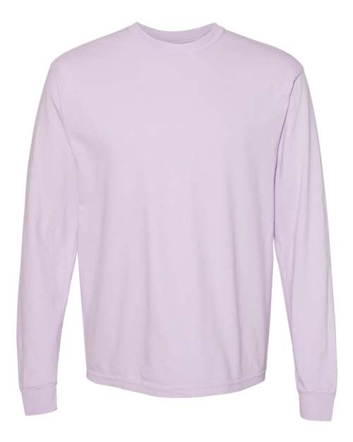 Comfort Colors Unisex Garment-Dyed Heavyweight Long Sleeve T-Shirt - 6014 - EMBROIDERED