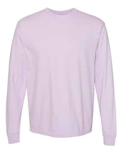 Comfort Colors Unisex Garment-Dyed Heavyweight Long Sleeve T-Shirt - 6014 - EMBROIDERED