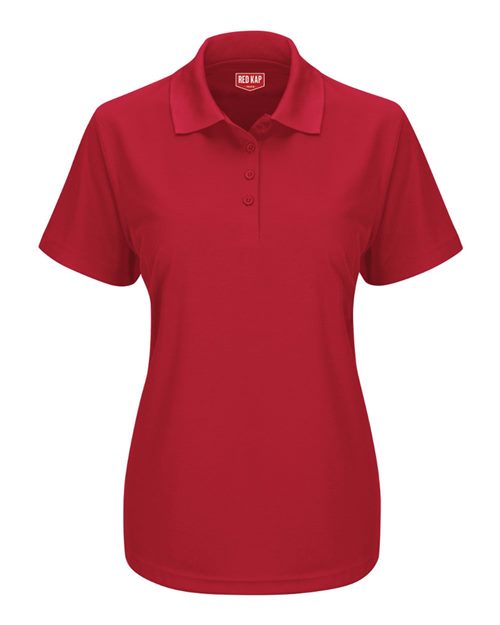 Red Kap Women's Performance Knit Pocketless Core Polo - SK97 - EMBROIDERED