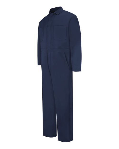 Red Kap Men's Snap-Front Cotton Coverall - CC14 - EMBROIDERED