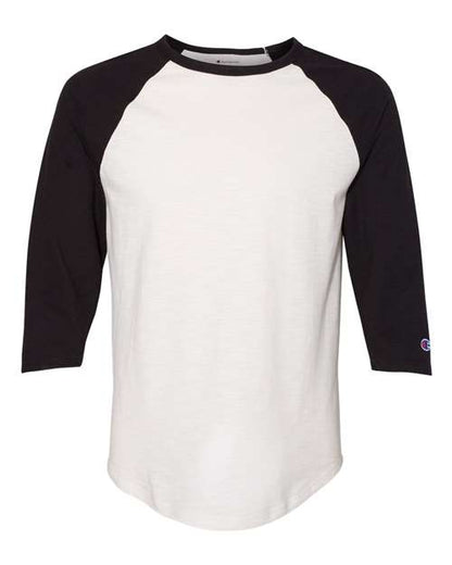 Champion. Unisex Premium Fashion Raglan Three-Quarter Sleeve Baseball T-Shirt. CP75