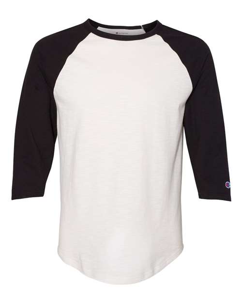 Champion. Unisex Premium Fashion Raglan Three-Quarter Sleeve Baseball T-Shirt. CP75