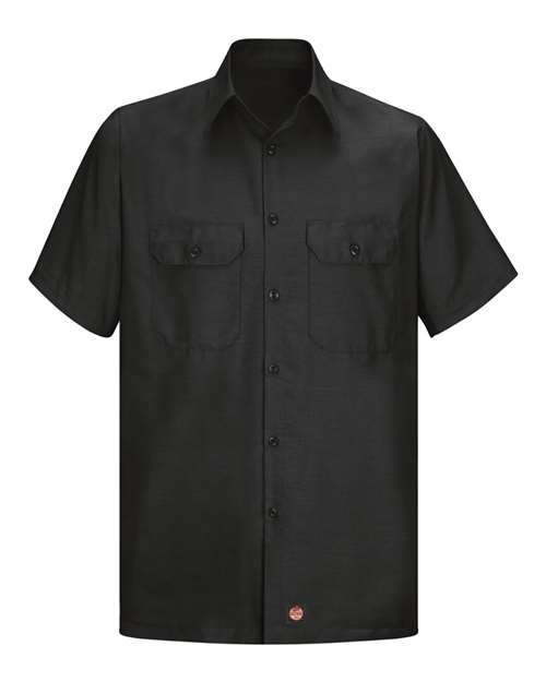 Red Kap Men's Tall Ripstop Short Sleeve Work Shirt - SY60T - EMBROIDERED