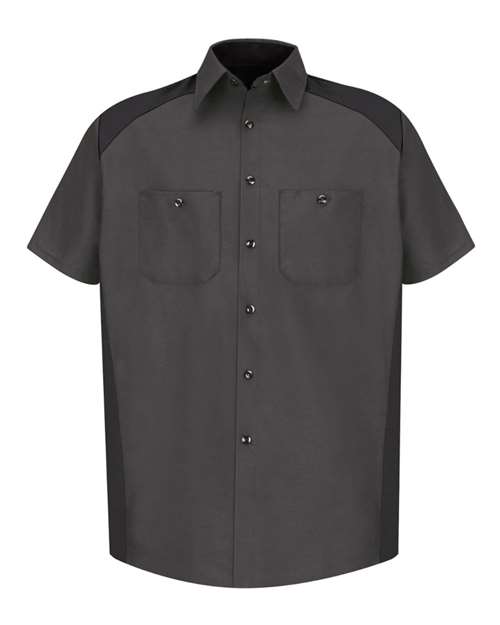 Red Kap Men's Short Sleeve Motorsports Shirt - SP28 - EMBROIDERED