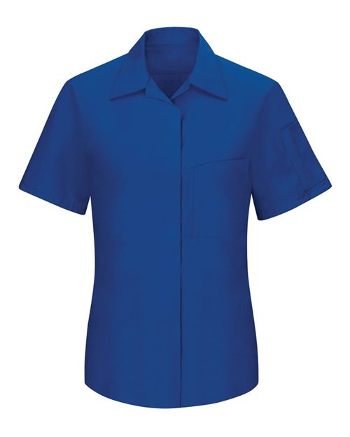 Red Kap Women's Performance Plus Short Sleeve Shop Shirt with Oilblok Technology - SY41 - EMBROIDERED