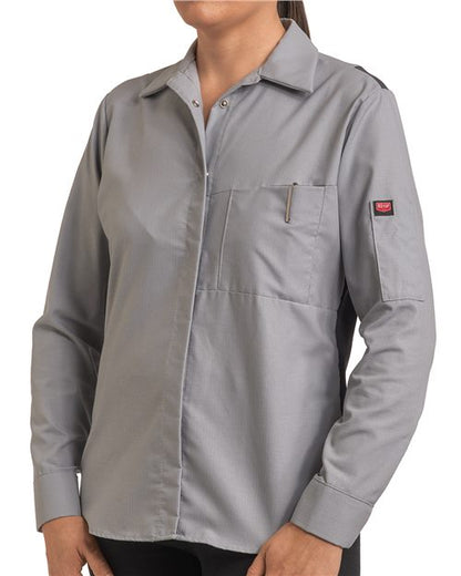 Red Kap Women's Performance Plus Long Sleeve Shop Shirt with Oilblok Technology - SY31 - EMBROIDERED