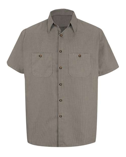 Red Kap Men's Tall Premium Short Sleeve Work Shirt - SP20T - EMBROIDERED
