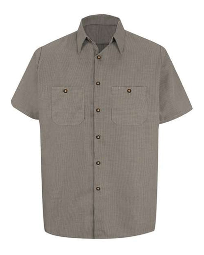 Red Kap Men's Tall Premium Short Sleeve Work Shirt - SP20T - EMBROIDERED