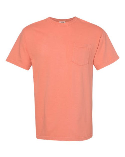 Comfort Colors Unisex Garment-Dyed Heavyweight Pocket T-Shirt - 6030 - EMBROIDERED