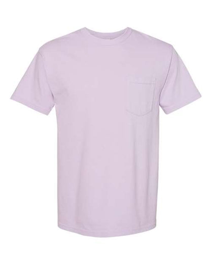 Comfort Colors Unisex Garment-Dyed Heavyweight Pocket T-Shirt - 6030 - EMBROIDERED