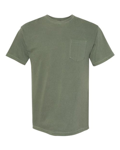 Comfort Colors Unisex Garment-Dyed Heavyweight Pocket T-Shirt - 6030 - EMBROIDERED