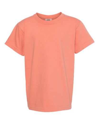 Comfort Colors Youth Garment-Dyed Heavyweight T-Shirt - 9018 - EMBROIDERED