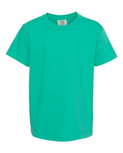 Comfort Colors Youth Garment-Dyed Heavyweight T-Shirt - 9018 - EMBROIDERED