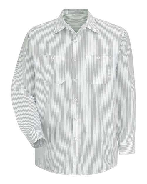 Red Kap Men's Premium Long Sleeve Work Shirt - SP10 - EMBROIDERED
