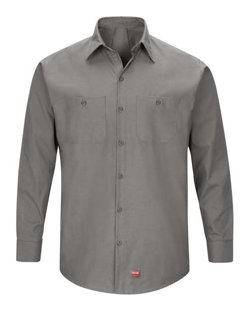 Red Kap Men's Mimix™ Long Sleeve Work Shirt - SX10 - EMBROIDERED
