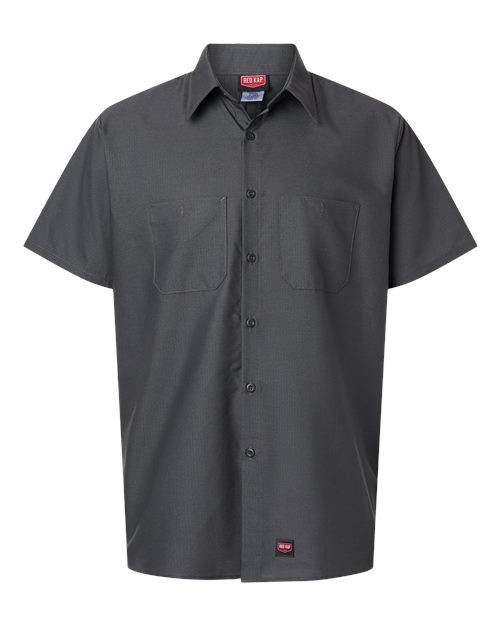 Red Kap Men's Mimix™ Short Sleeve Work Shirt - SX20 - EMBROIDERED