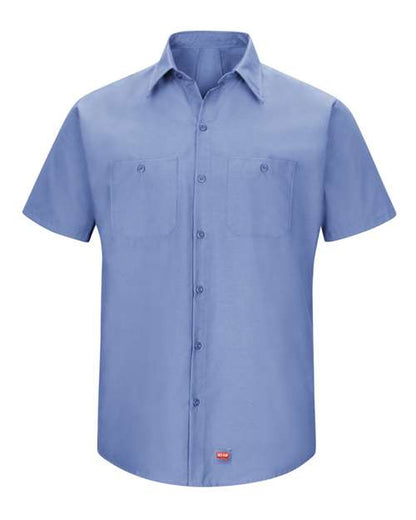 Red Kap Men's Mimix™ Short Sleeve Work Shirt - SX20 - EMBROIDERED