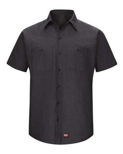 Red Kap Men's Tall Mimix™ Short Sleeve Work Shirt - SX20T - EMBROIDERED