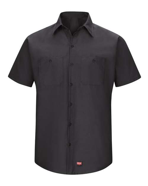 Red Kap Men's Tall Mimix™ Short Sleeve Work Shirt - SX20T - EMBROIDERED